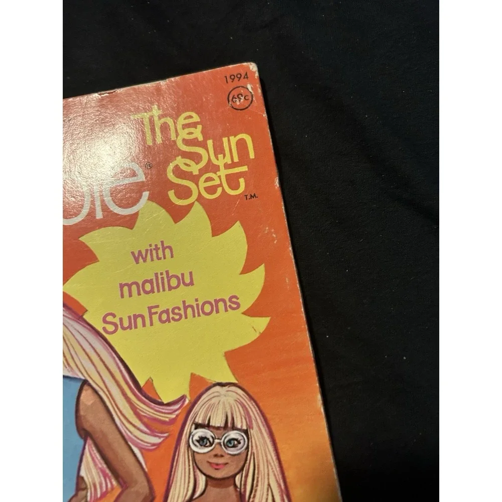 Vintage Malibu Barbie The Sun Set Paper Dolls Mattel 1972 Used Whitman